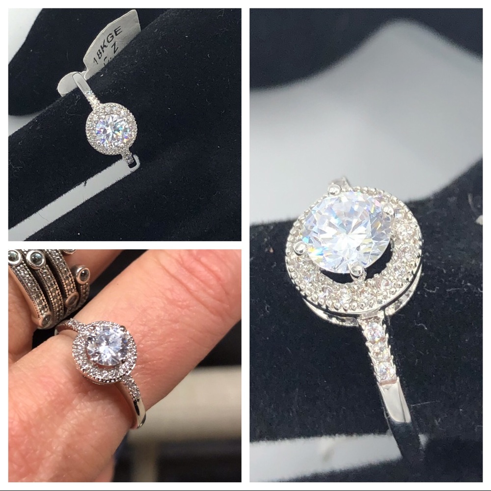 NEW TRIPLE A SOLITAIRE CZ DIAMOND RING
